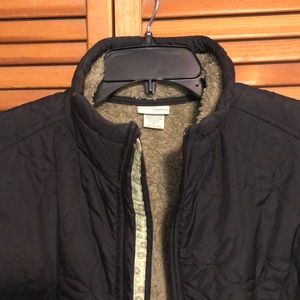 White Sierra quilted lined vest size XL Black